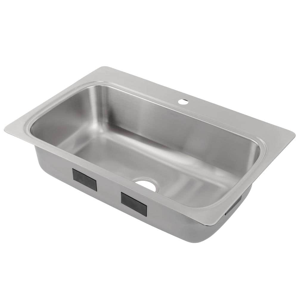 Verse 33" Stainless Steel Single Bowl Kitchen Sink