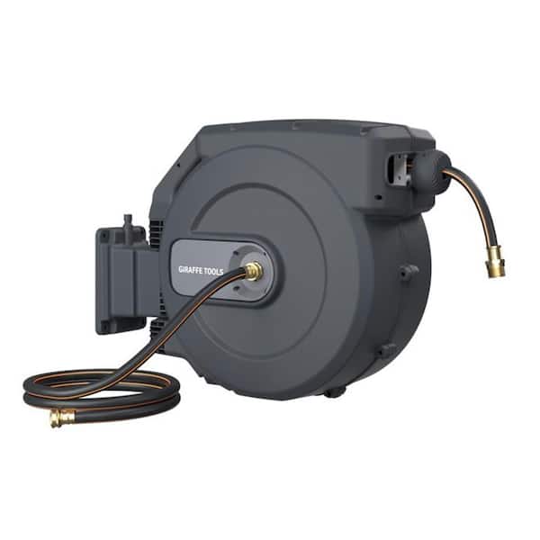 Giraffe Tools Garden Retractable Hose Reel-1/2 in. to 155 ft. Wall