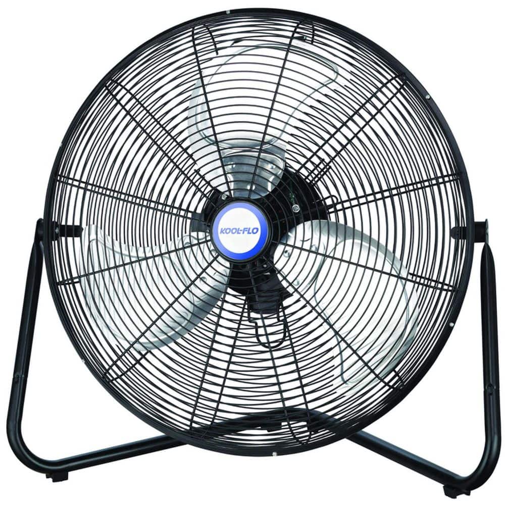 18 in. 3-Speed High Velocity Heavy Duty Metal Industrial Floor Fans in Black Oscillating Quiet price history on PriceWatchPro