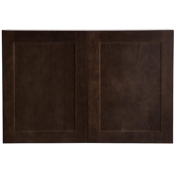 Edson Shaker Assembled 36x24x12.5 in. Wall Cabinet in Dusk
