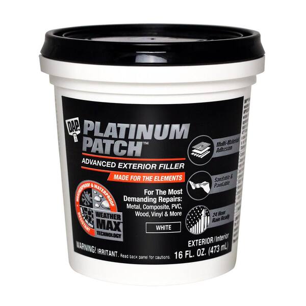 DAP Platinum Patch 16 oz. Advanced Exterior Spackling Paste 18741 The