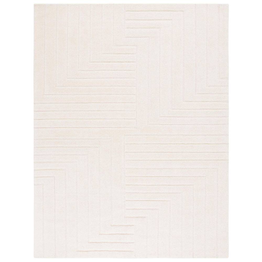 Ebony 8 ft. x 10 ft. Ivory Geometric Area Rug price history on PriceWatchPro
