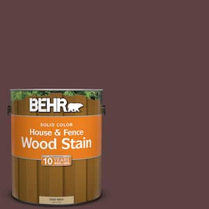 1 gal. #SC-106 Bordeaux Solid Color House and Fence Exterior Wood Stain