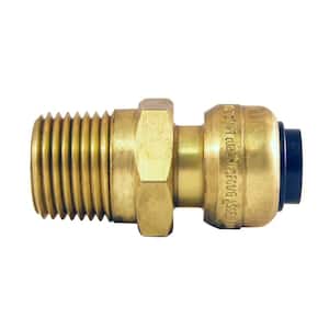 3/8 in. (1/2 in. ) Brass Push-To-Connect x 1/2 in. Male Pipe Thread Reducing Adapter