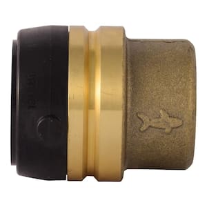 1-1/4 in. Push-to-Connect Brass End Cap Fitting