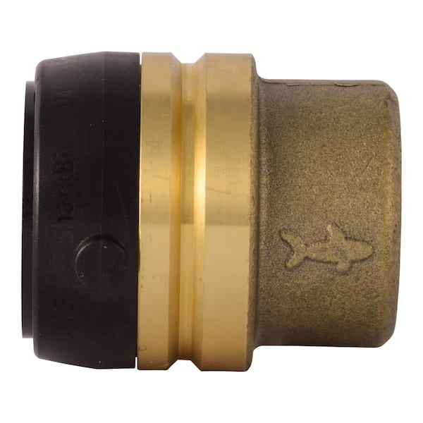 SharkBite 1-1/4 in. Push-to-Connect Brass End Cap Fitting