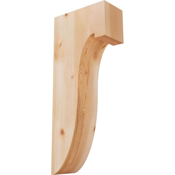 Ekena Millwork 5-1/2 in. x 12 in. x 28 in. Western Red Cedar Del Monte Smooth Corbel
