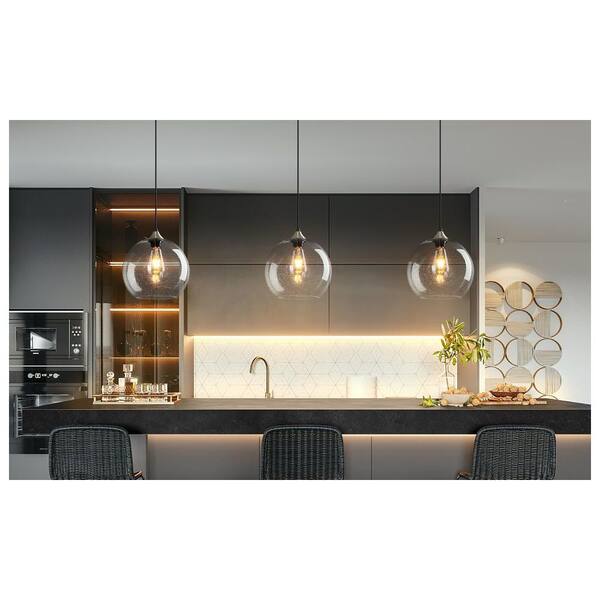 ZHLWIN Home Lighting ‎60-Watts 1 Light 9.84 in. Clear Glass