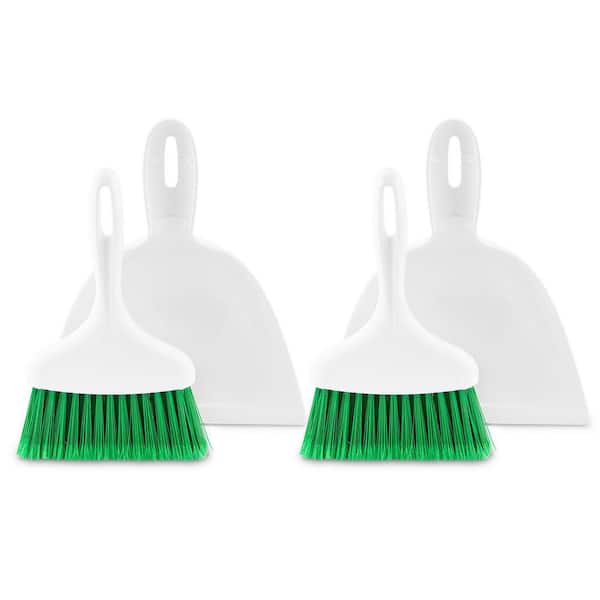 Libman 10 in. Whisk Broom and Dust Pan Set (2-Pack)