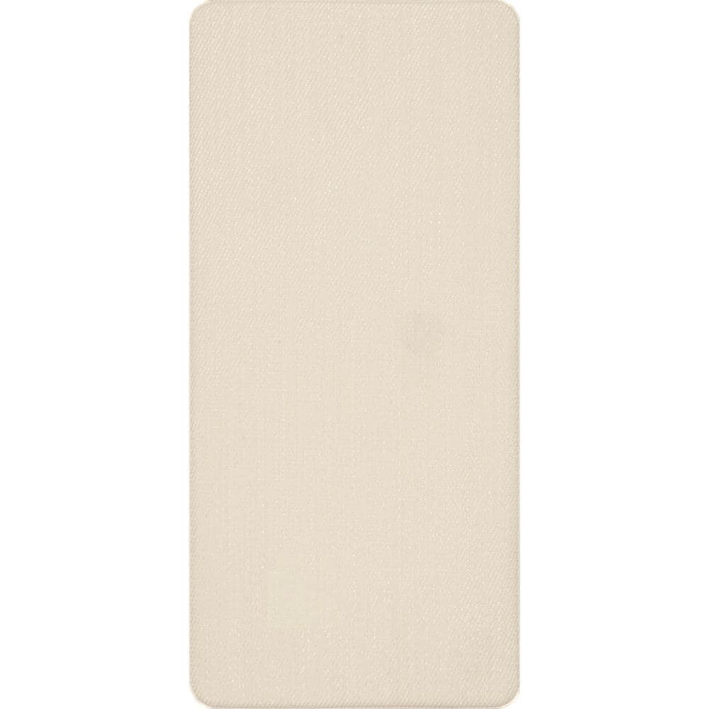Ivory Braided Non-Slip Synthetic Comfort Mat, 31x19