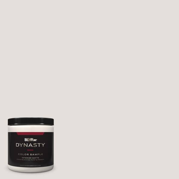 BEHR DYNASTY 8 oz. #MQ3-03 Pink Chalk One-Coat Hide Matte Stain-Blocking Interior/Exterior Paint and Primer Sample