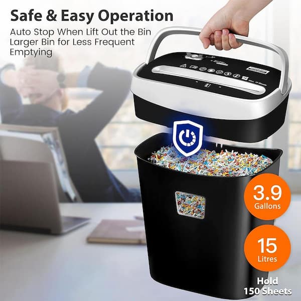 Yichuhaoxi Paper Shredder for Home Office, VidaTeco 10-Sheet