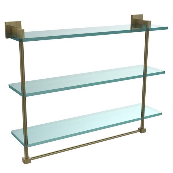 Exeter 3 Piece Transitional Bathroom Storage Shelving Set, Copper Iron