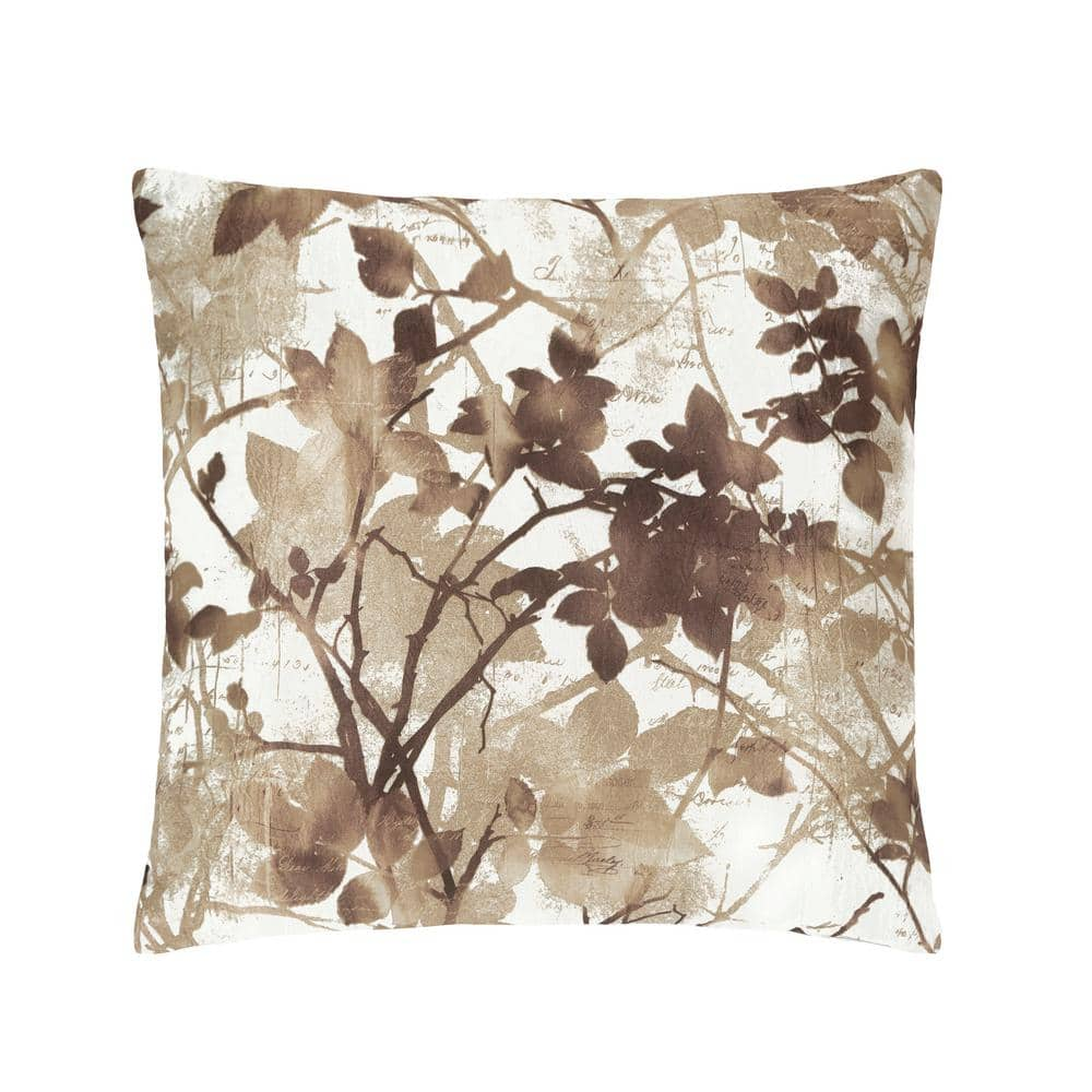 Achim Tranquil Tan 18  Decorative Square Throw Pillow