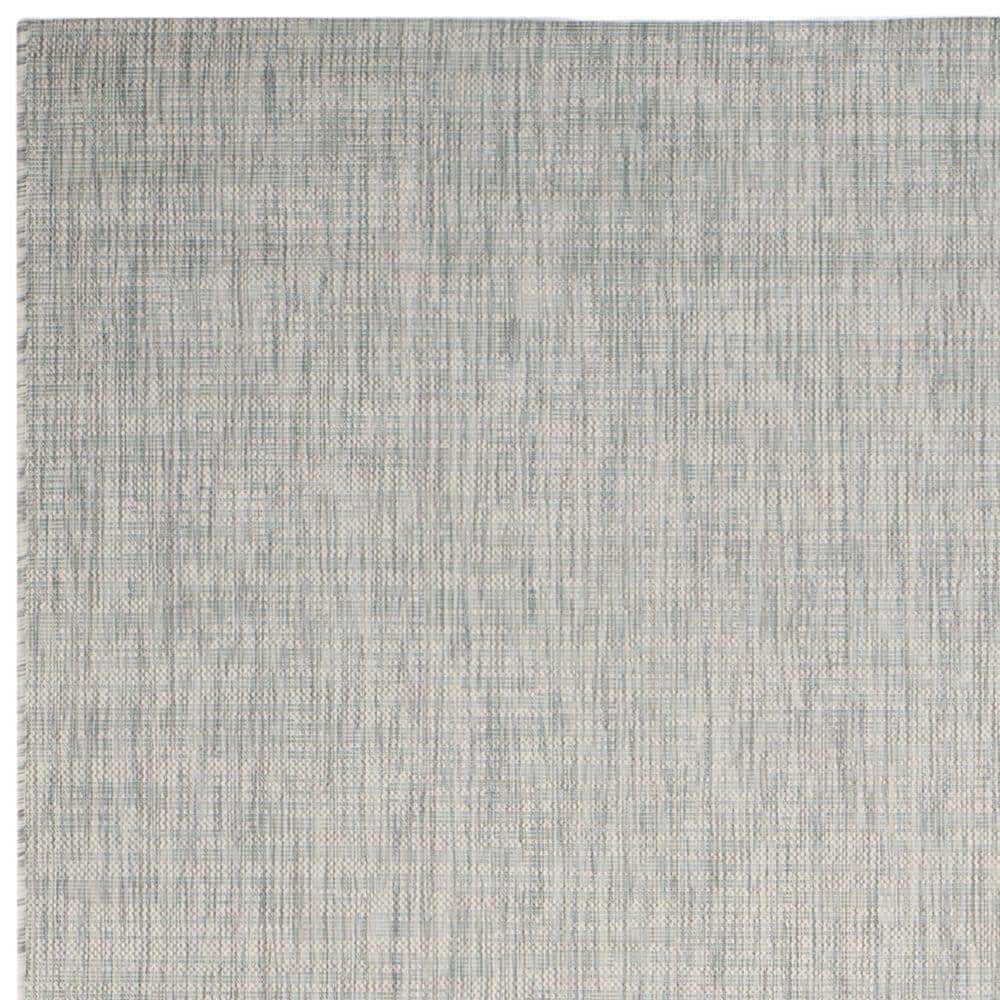 Courtyard Gray 47" Synthetic Flat Woven Indoor/Outdoor Rug