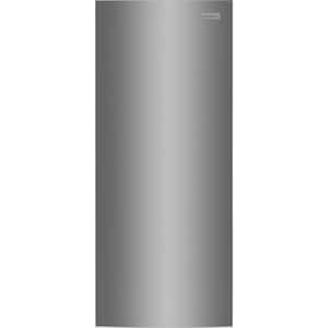 13 cu. ft. Auto Defrost Garage Ready Upright Freezer in Brushed Steel in Fingerprint-Resistant Stainless Look