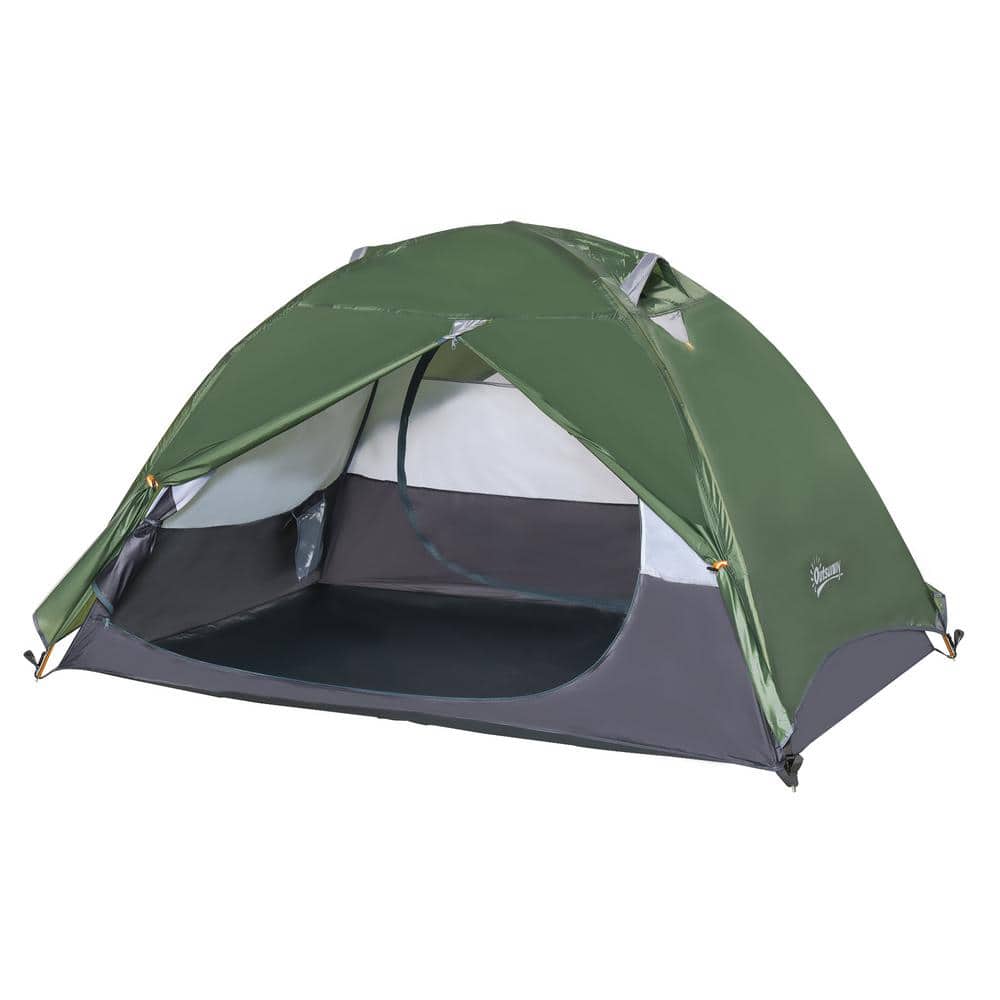 Mineraalwater Zegevieren Antagonist Outsunny 2-Person Polyester Camp Backpacking Tent A20-164 - The Home Depot