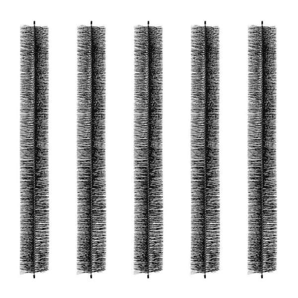 5 Pack Total 15 ft. 4.33 in. Dia. Gutter Brush, Gutter Cleaning Tool Ground-Level Gutter Brush Leaf Guard for 5 in.