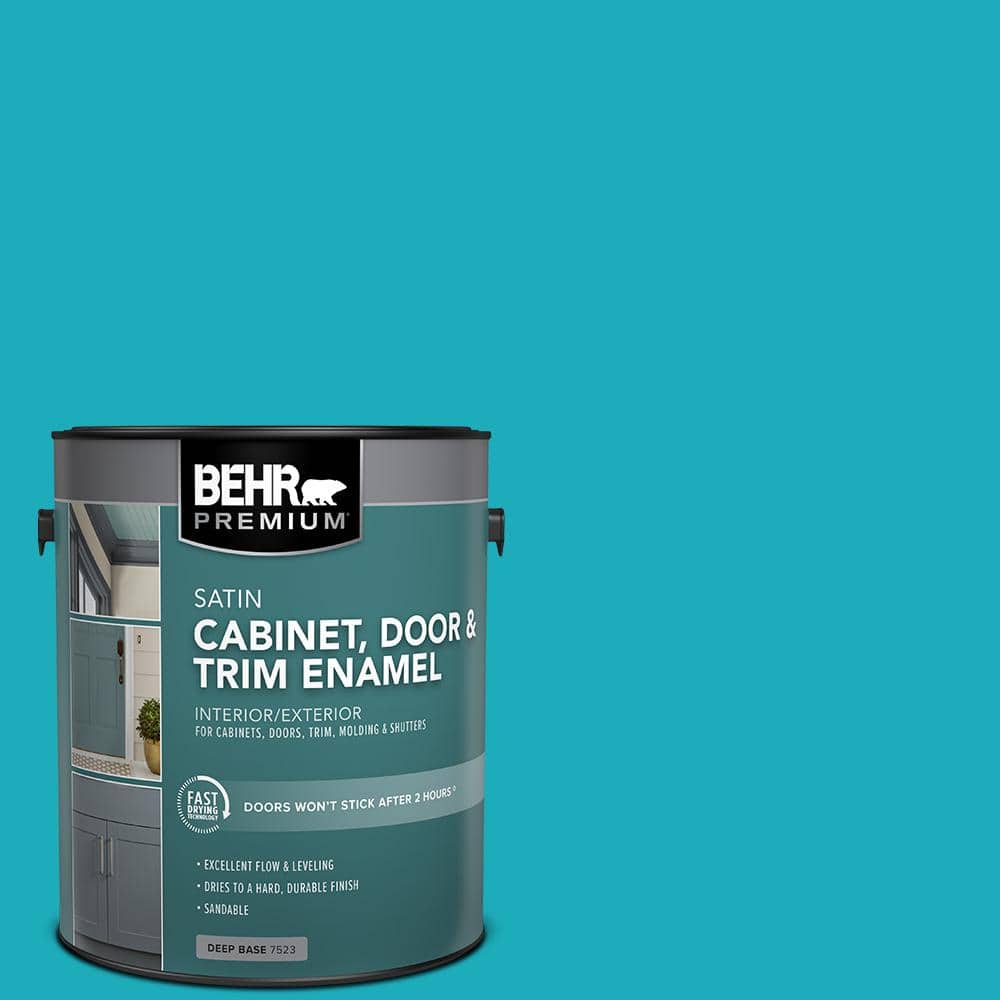 1 gal. #P470-5 Placid Sea Satin Enamel Interior/Exterior Cabinet, Door & Trim Paint price history on PriceWatchPro