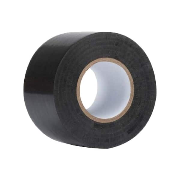 2 in. x 98 ft. Black PVC Pipe Tape, Pipe Insulation