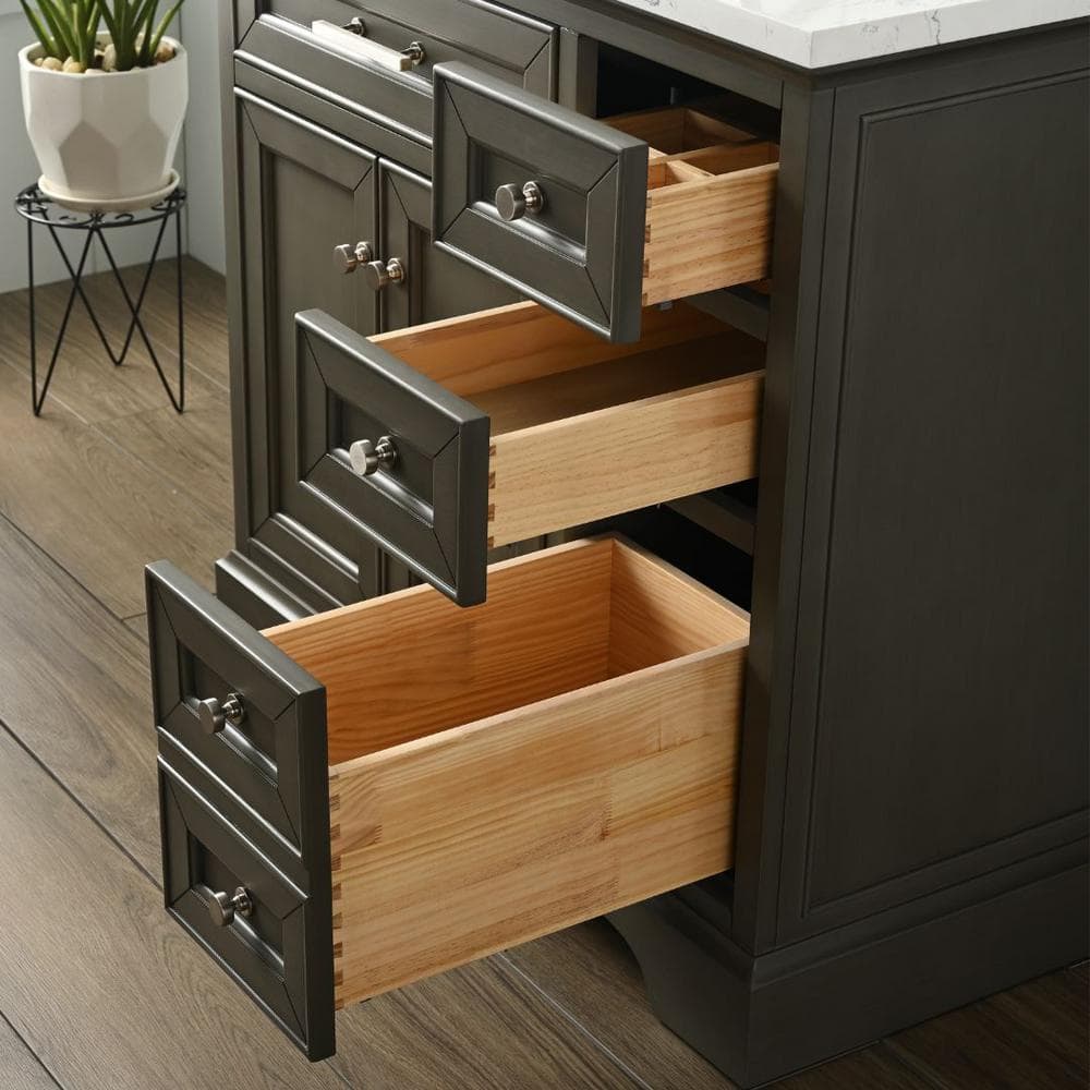 Thompson 36'' Silver Gray Freestanding Bathroom Vanity