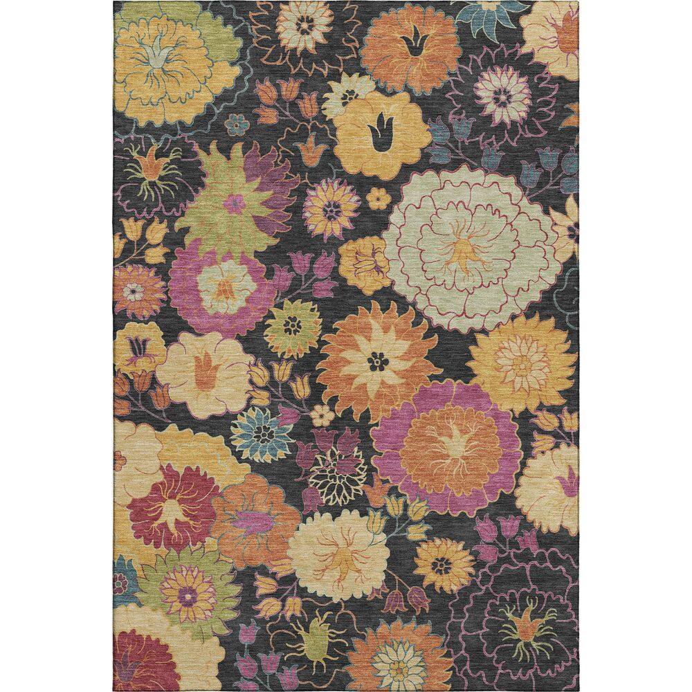 Mayfield Premium Machine Washable Abstract AMF2293 Black 9 ft. x 12 ft. Area Rug price history on PriceWatchPro