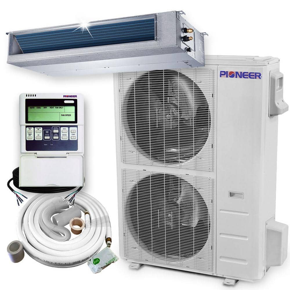 48,000 BTU 4 Ton 17.4 SEER Ceiling Concealed Non Ductless Mini Split Air Conditioner with Heat Pump 208/230V price history on PriceWatchPro