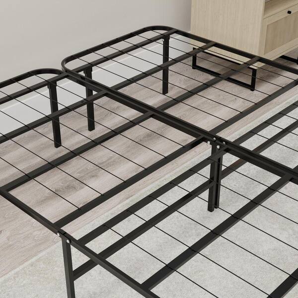 OMNE SLEEP Steel Black Full Platform Foundation OSHR46 - The Home