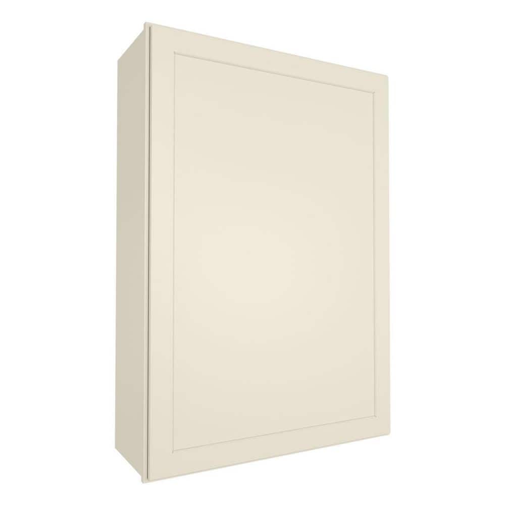HOMEIBRO 18-in W X 12-in D X 42-in H in Shaker Antique White Plywood ...