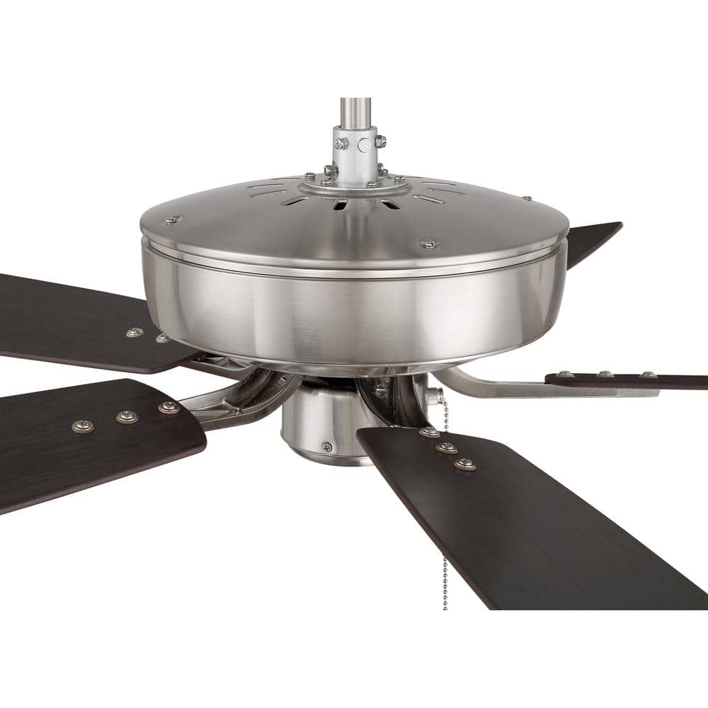 Pro Plus 52" Brushed Nickel Ceiling Fan with Driftwood Blades
