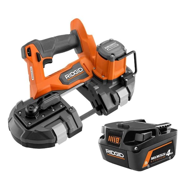 18V SubCompact Brushless Cordless One-Handed Band Saw with 4.0Ah MAX Output Battery