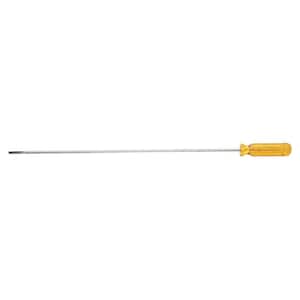 1/4 in. Keystone-Tip Flat Head Screwdriver with 20 in. Round Shank