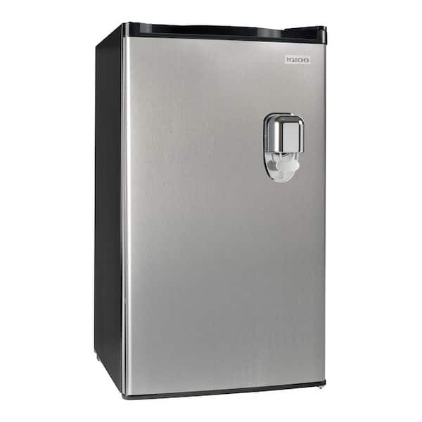 IGLOO 3.2 cu. ft. Beverage Dispensing Top Freezer Refrigerator in Stainless Steel