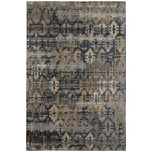Synthesis Gray 8 ft. X 11 ft. Geometric Area Rug