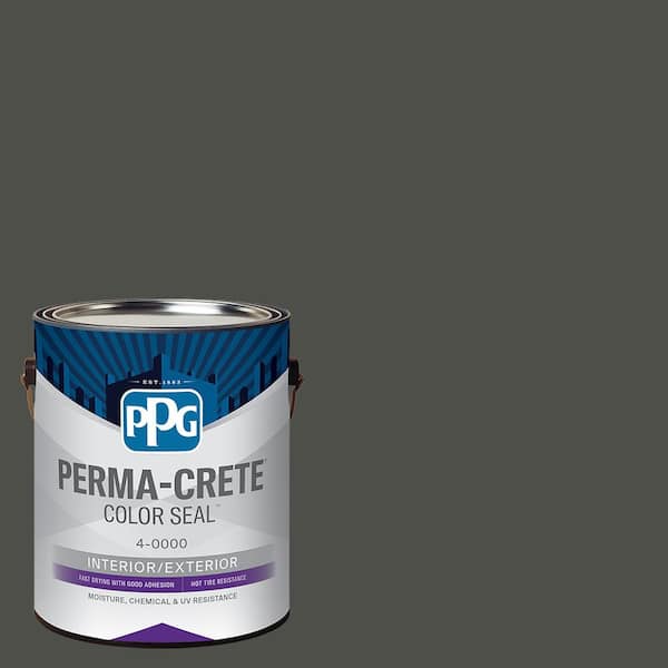 Perma-Crete Color Seal 1 gal. PPG1009-7 Licorice Satin Interior/Exterior Concrete Stain