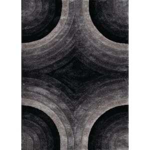 Finesse Astral Black 5 ft. 3 in. x 7 ft. 2 in. Area Rug