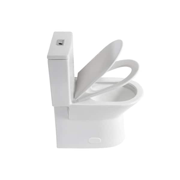 ZXDDMS Rough in 12 in. 1-Piece Toilet 1.1/1.6 GPF Powerful Dual