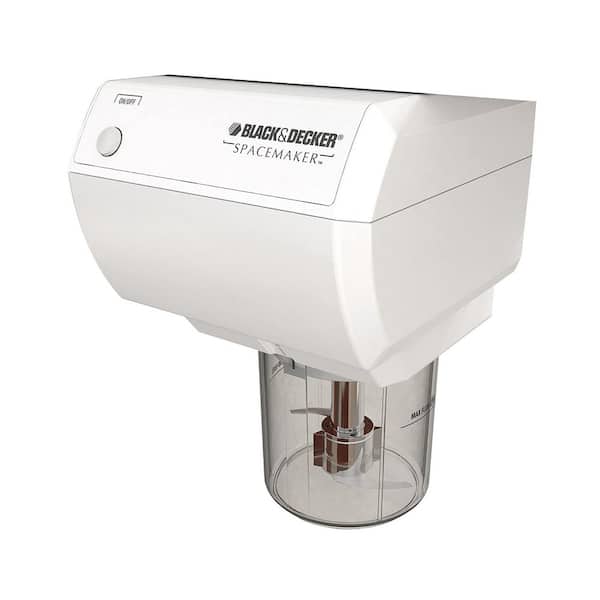 Black and Decker CG800W Space maker Single Speed Mini UTC Food Processor and Coffee Grinder in White