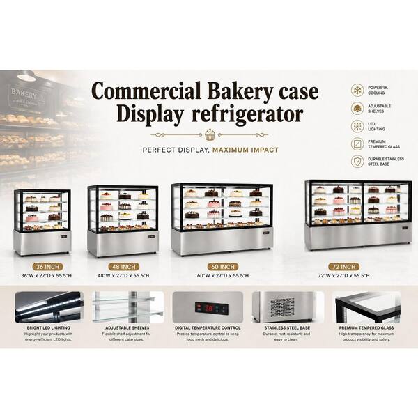 Cooler Depot 72 in. 28.6 cu. ft. Commercial Bakery Display Case