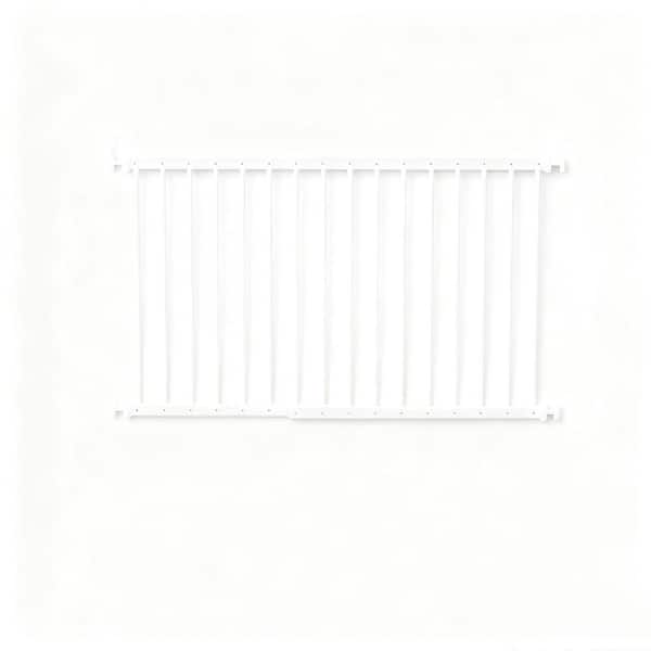 2-Piece 36.22 in. to 61.41 in. W x 28.74 in. H Adjustable Width 8-Bar Window Guard for Children Kids Toddler Pets, White