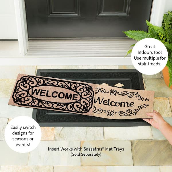 22 in. x 10 in. Four Seasons Sassafras Switch Mat Collection w/ Decorative Rubber Frame (Set of 5)