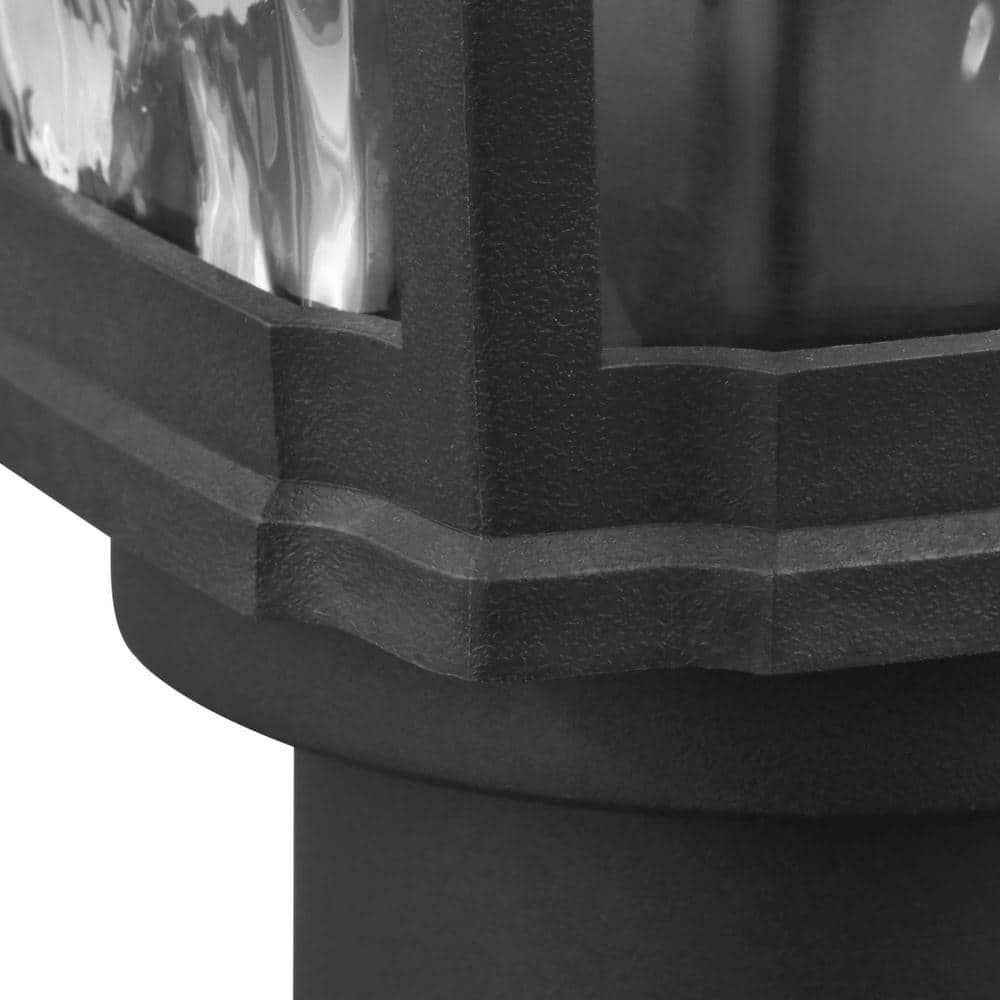 Marquette 19" Black Composite Polymer Outdoor Post Lantern