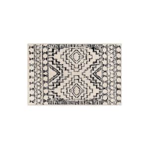 Transitional Bohemian Area Rug Cream 2 ft. x 3 ft. Area Rug