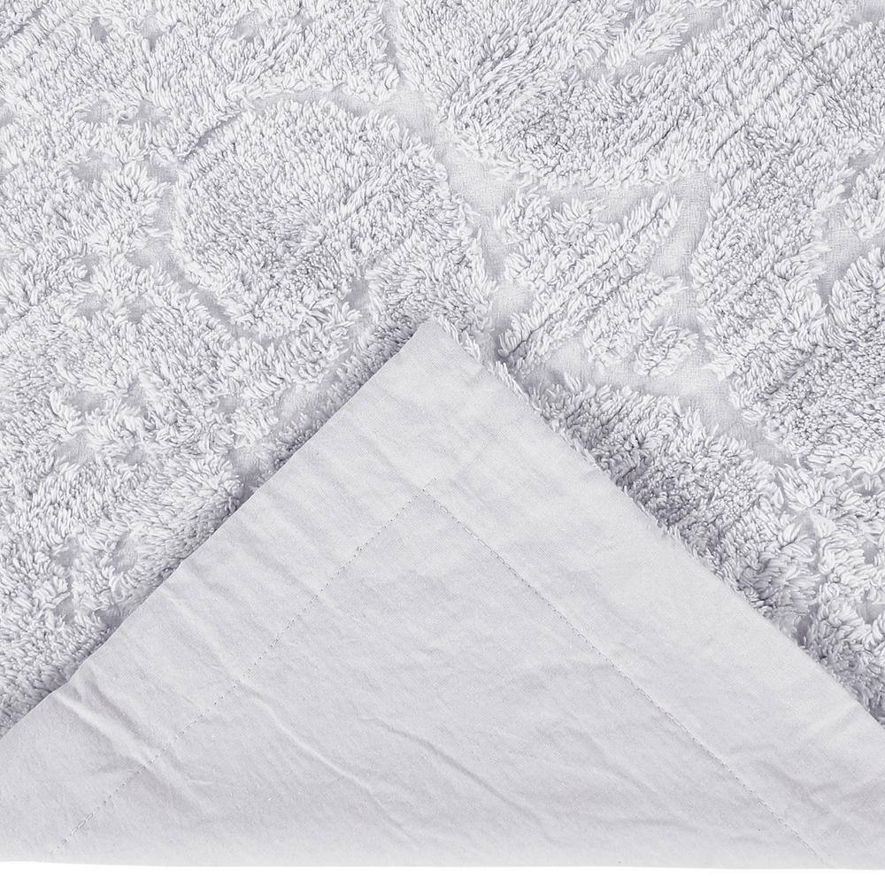 White Cotton Chenille Tufted Standard Sham