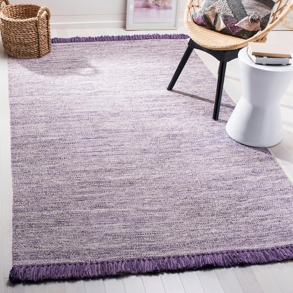 Montauk Purple 5 ft. x 8 ft. Solid Area Rug