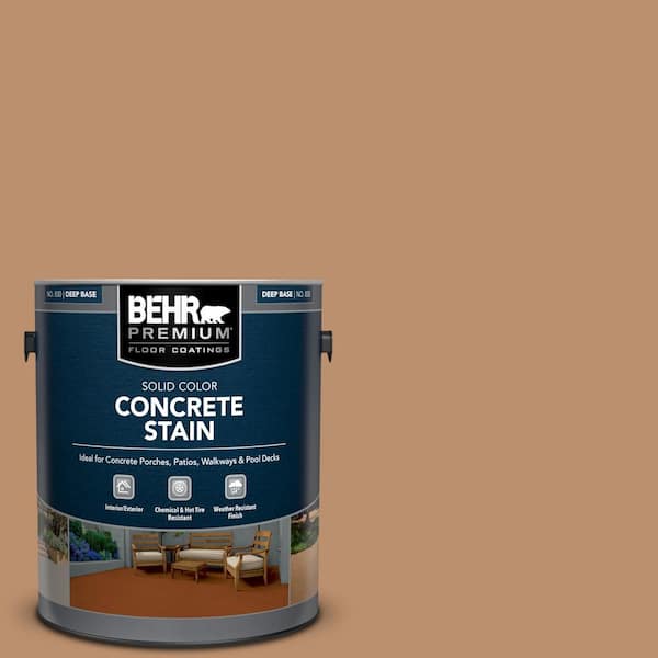 BEHR PREMIUM 1 gal. #PFC-18 Sonoma Shade Solid Color Flat Interior/Exterior Concrete Stain
