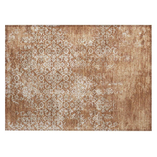 Chantille Machine Washable Indoor/Outdoor Abstract ACN2713 Paprika 2 ft. x 3 ft. Accent Rug