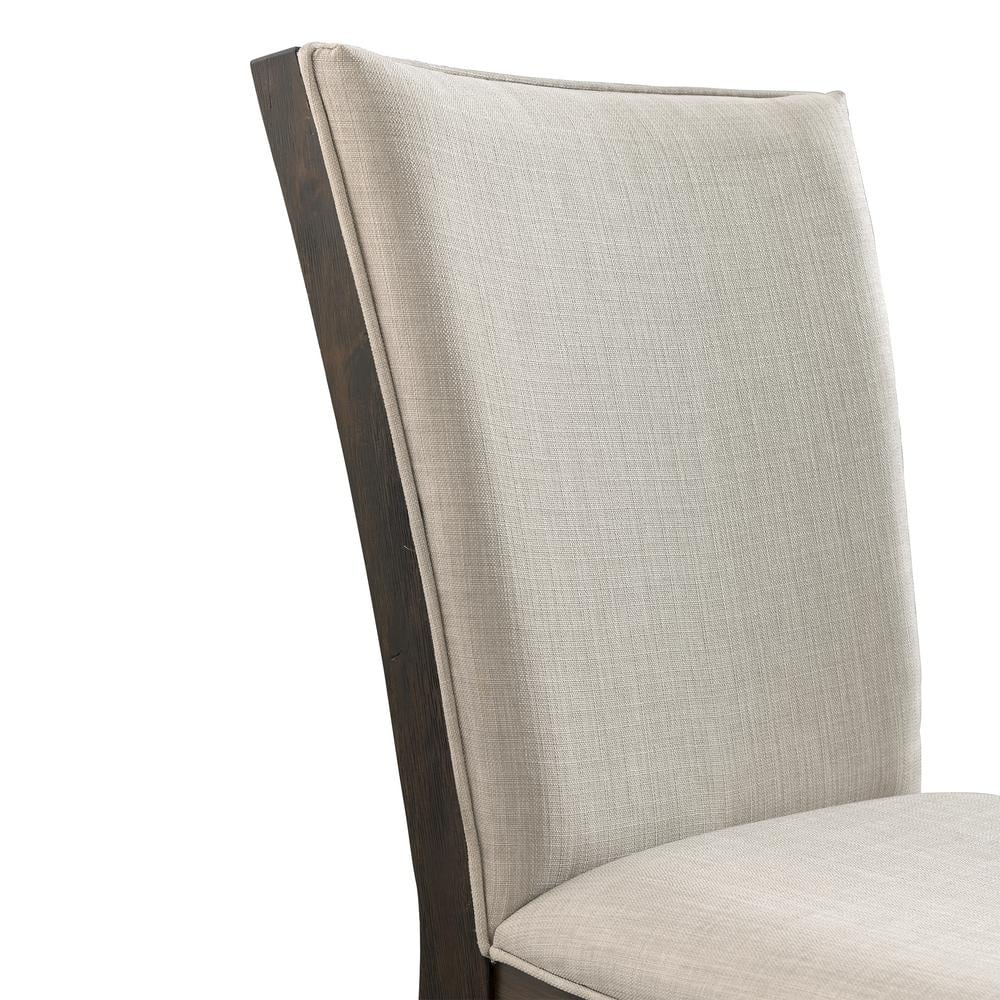 Jasper High Back Gray Upholstered Side Chair Set