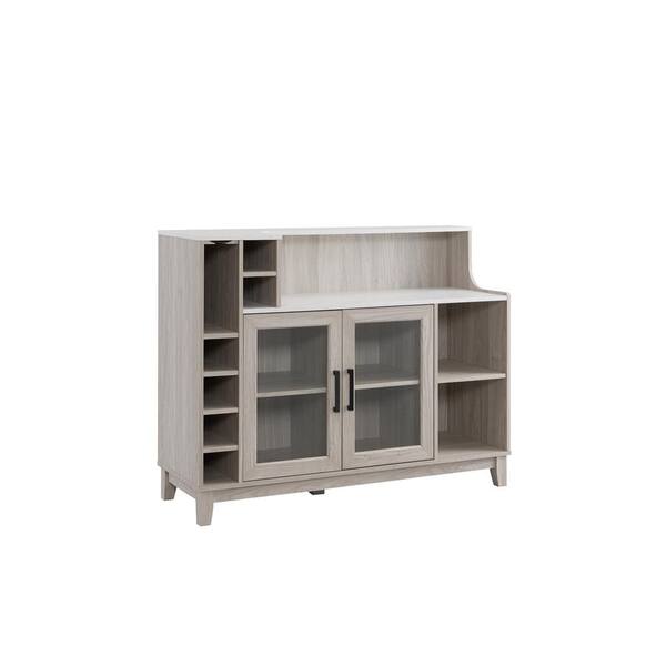 Home Source Industries Home Source Stylish White Oak Bar Console DC81WHOAKHD The