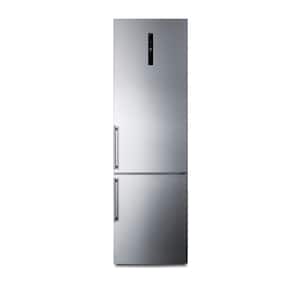 24 in. W 11.7 cu. ft. Bottom Freezer Refrigerator in Stainless Steel Counter Depth